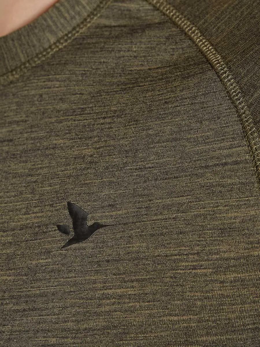 SEELAND T-Shirts - Mens Active Long Sleeve - Pine Green