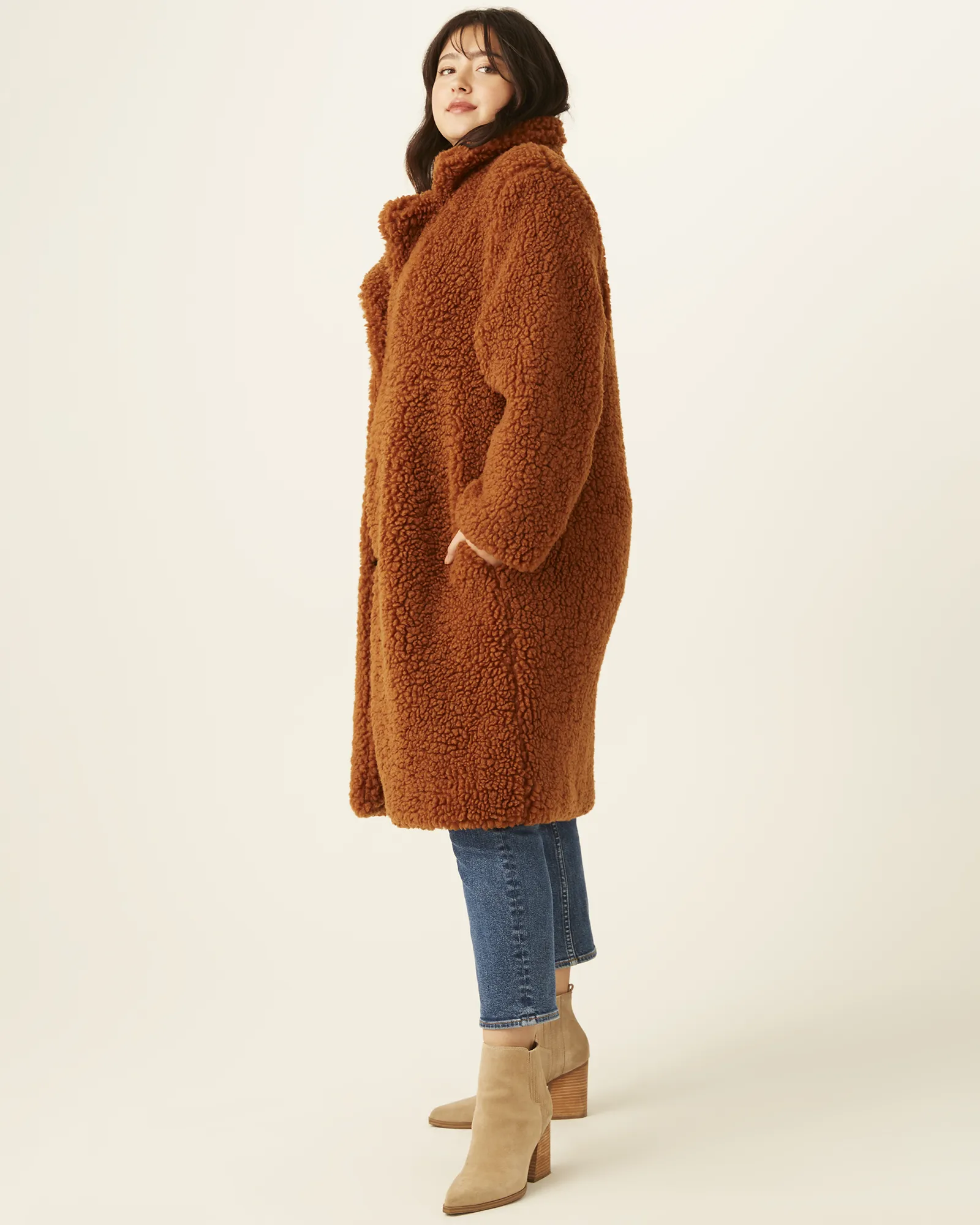 Sloane Teddy Coat | Brown