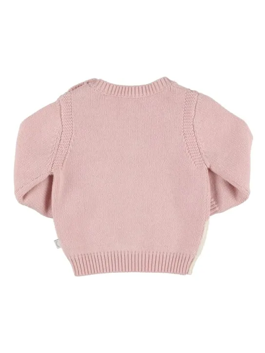 Stella McCartney Kids   Organic cotton knit sweater 