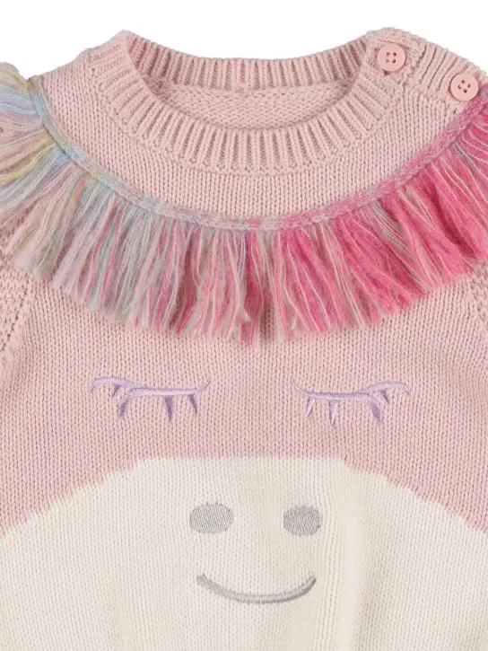 Stella McCartney Kids   Organic cotton knit sweater 