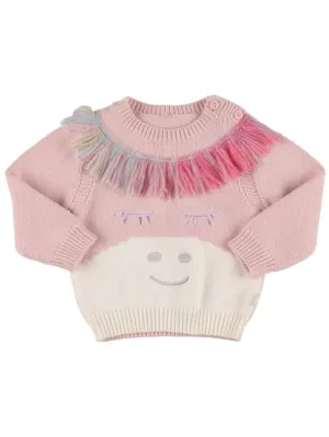 Stella McCartney Kids   Organic cotton knit sweater 