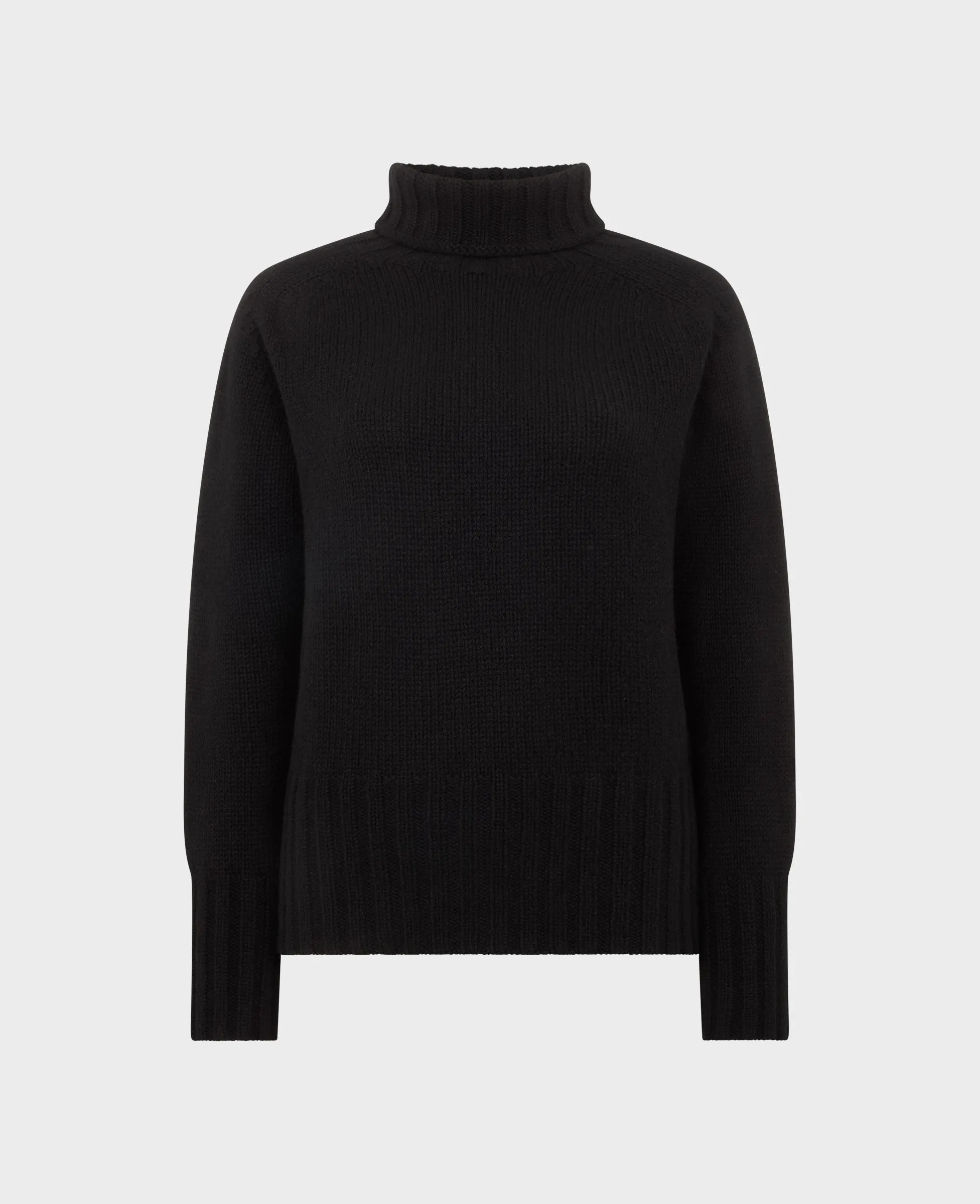 Superfine Lambswool Chunky Roll Neck Jumper
