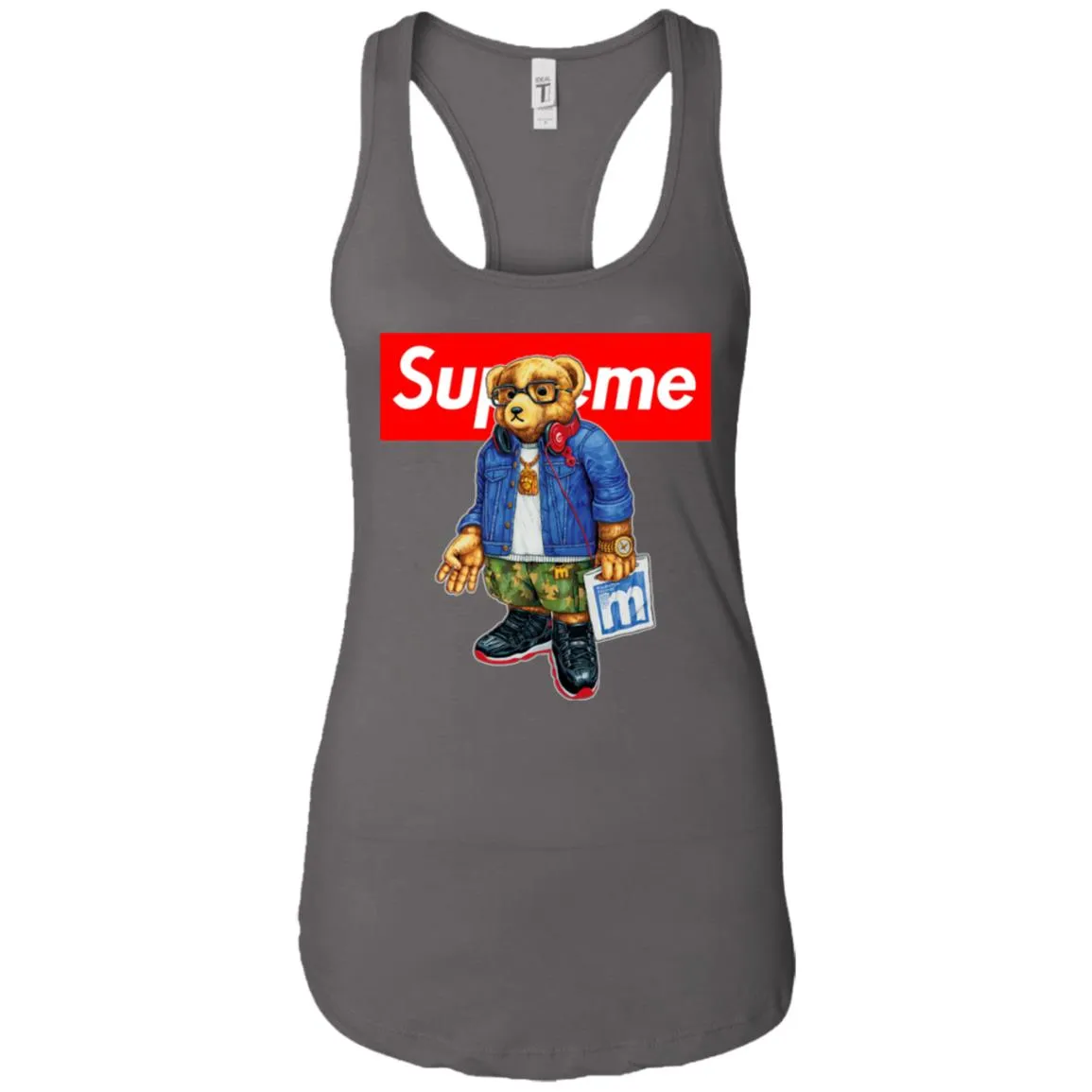 Supreme Bear Style Music T-shirt Women Tank Top