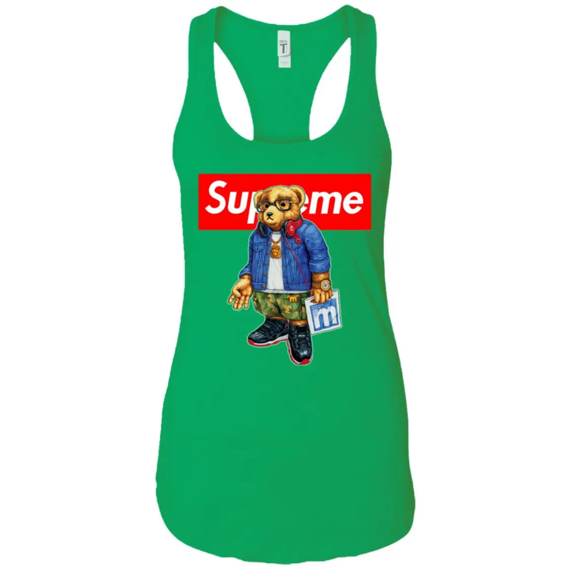 Supreme Bear Style Music T-shirt Women Tank Top