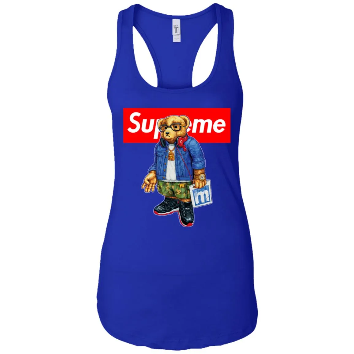 Supreme Bear Style Music T-shirt Women Tank Top