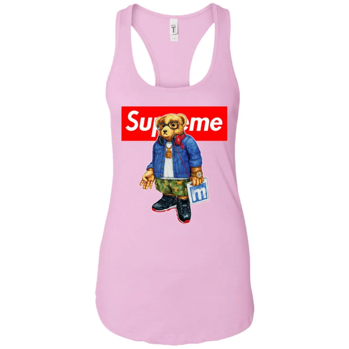 Supreme Bear Style Music T-shirt Women Tank Top