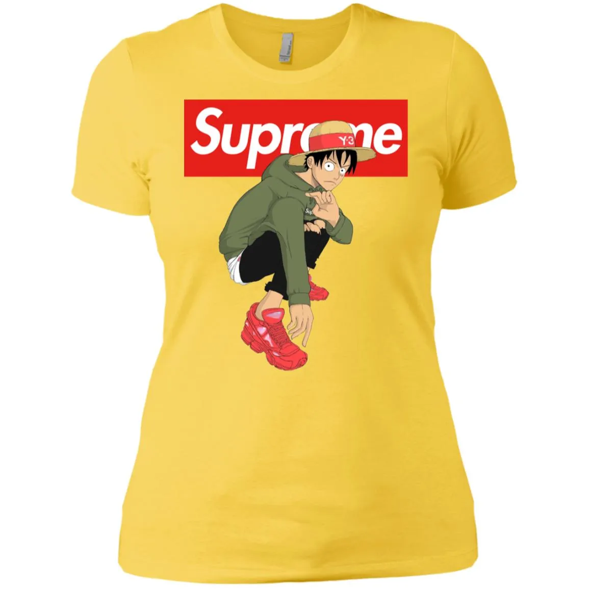 Supreme One Piece Y3 T-shirt Women Cotton T-Shirt