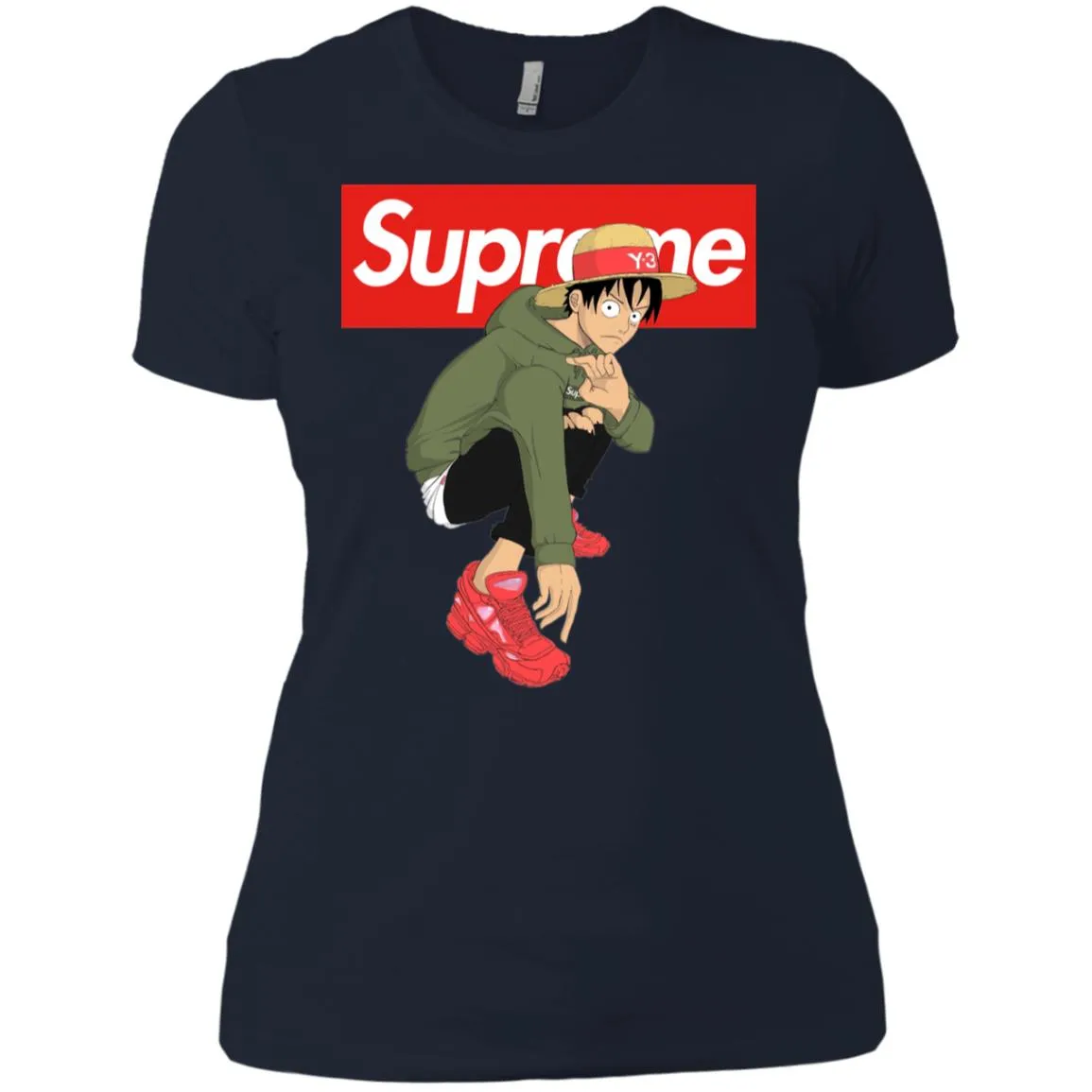 Supreme One Piece Y3 T-shirt Women Cotton T-Shirt