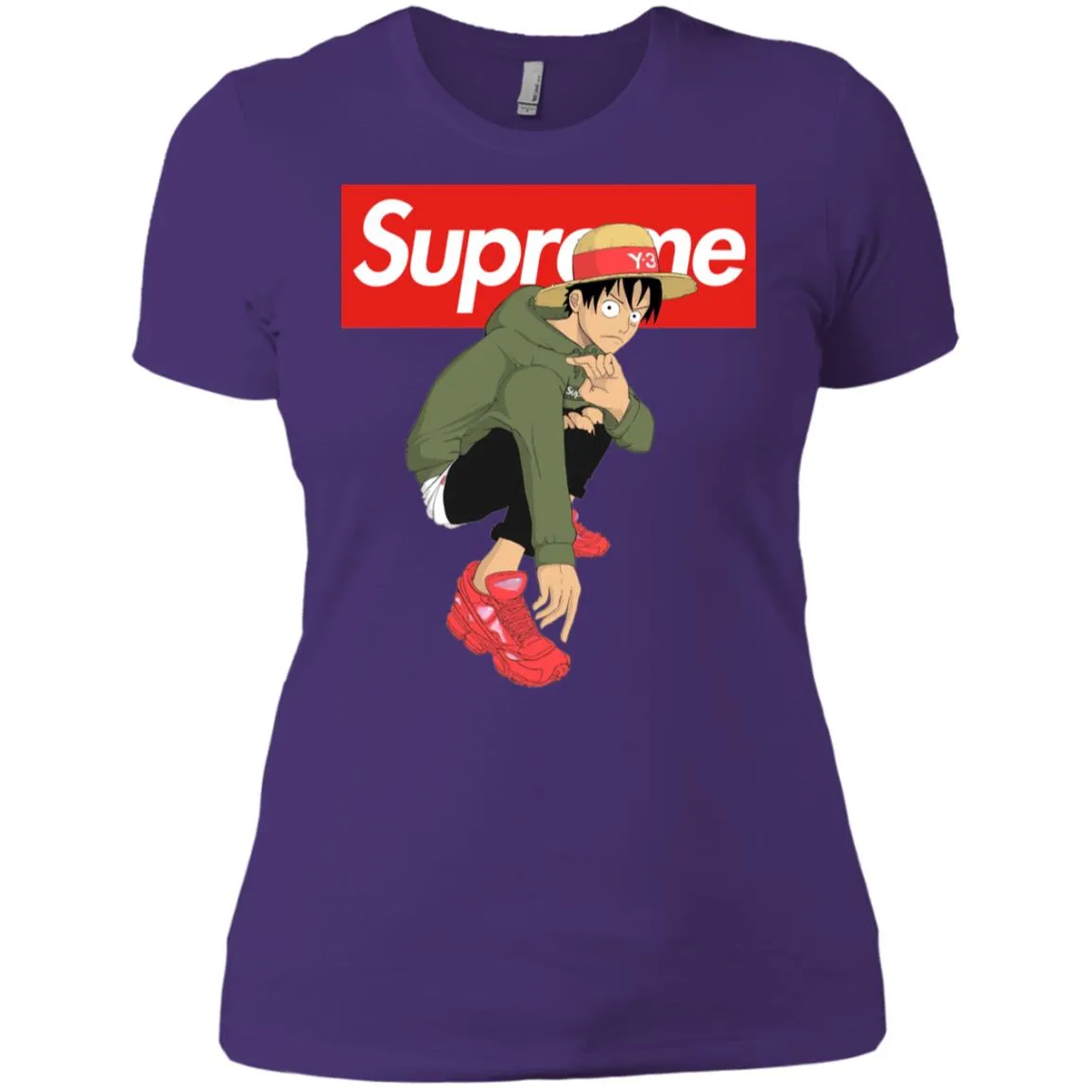 Supreme One Piece Y3 T-shirt Women Cotton T-Shirt