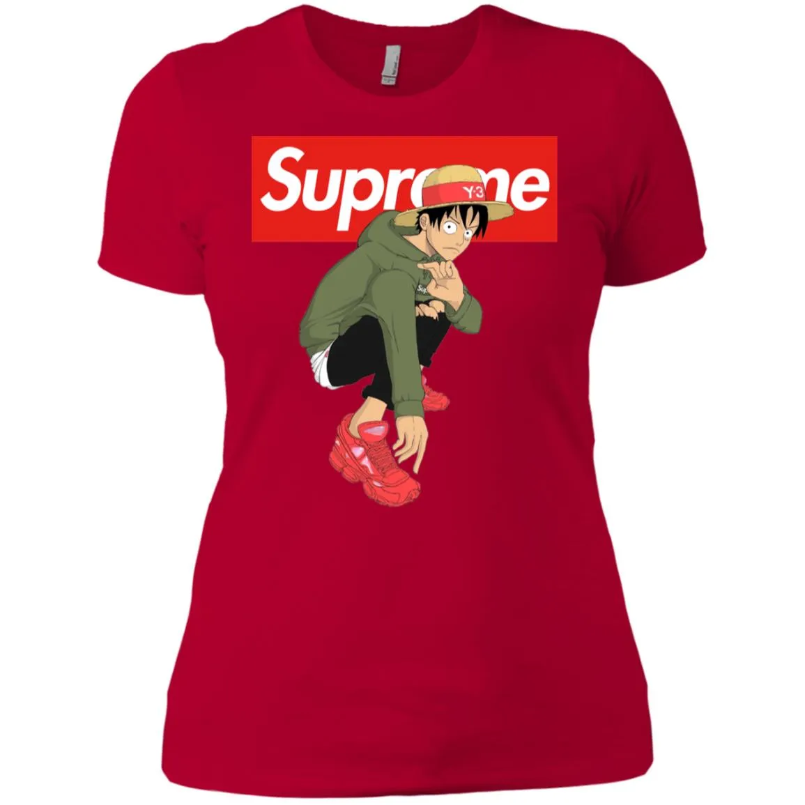 Supreme One Piece Y3 T-shirt Women Cotton T-Shirt