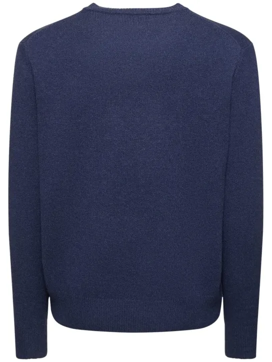 Vivienne Westwood   Logo embroidery mohair knit sweater 