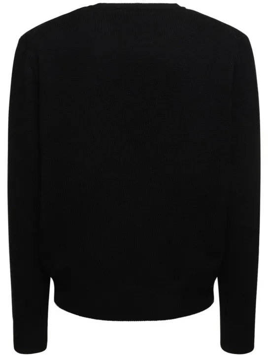 Vivienne Westwood   Logo embroidery mohair knit sweater 
