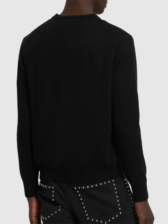 Vivienne Westwood   Logo embroidery mohair knit sweater 