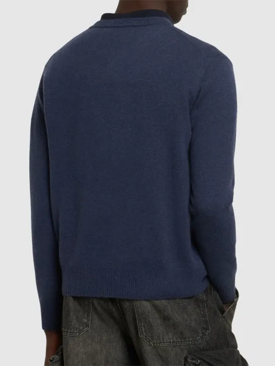 Vivienne Westwood   Logo embroidery mohair knit sweater 