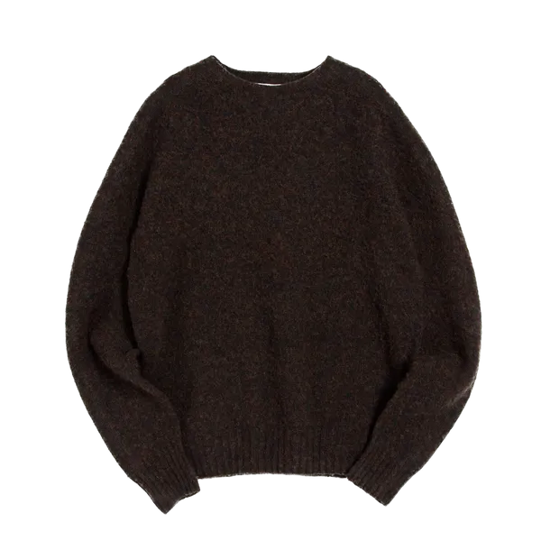 YMC Suedehead Crew Knit - Brown