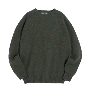 YMC Suedehead Crew Knit - Green