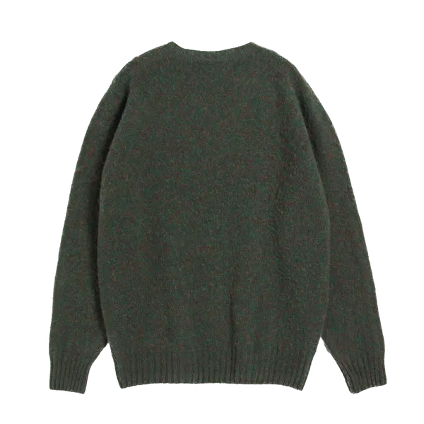 YMC Suedehead Crew Knit - Green