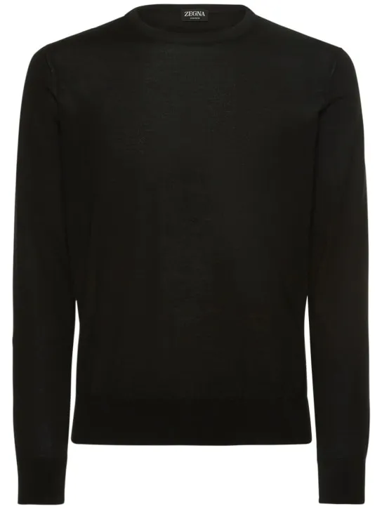 Zegna   Cashmere &amp; silk light knit sweater 